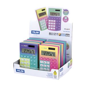 MILAN 159906  CALCULATORS 10 DIGIT TOUCH DUO ASSORTED COLORS 