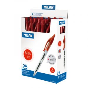 Milan Mini P1 Touch - retractable ballpoint pen - medium point (1mm) -  Schleiper - Complete online catalogue