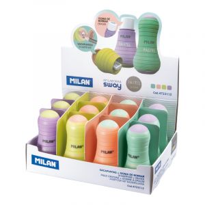 Milan gomme plastique couleurs pastels, Pas Cher