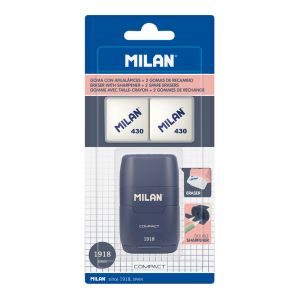 MILAN Blíster cinta correctora 5 mm x 6 m 1 recambio, serie 1918, rosa,  BWM10478P