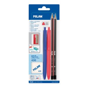  MILAN EXP 24 BOLIGRAFOS P1 TOUCH COLOURS (TACTO DE GOMA) :  Office Products