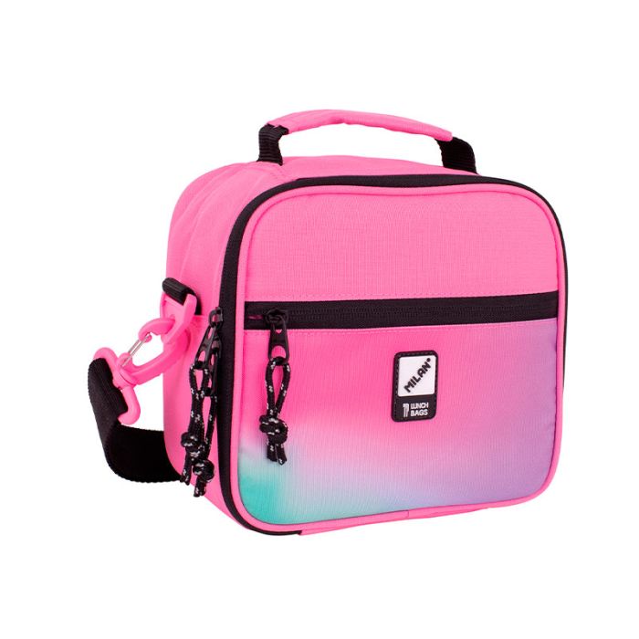 Bolsa isotérmica porta alimentos (3,5 L) con 3 recipientes, serie Sunset,  rosa • MILAN