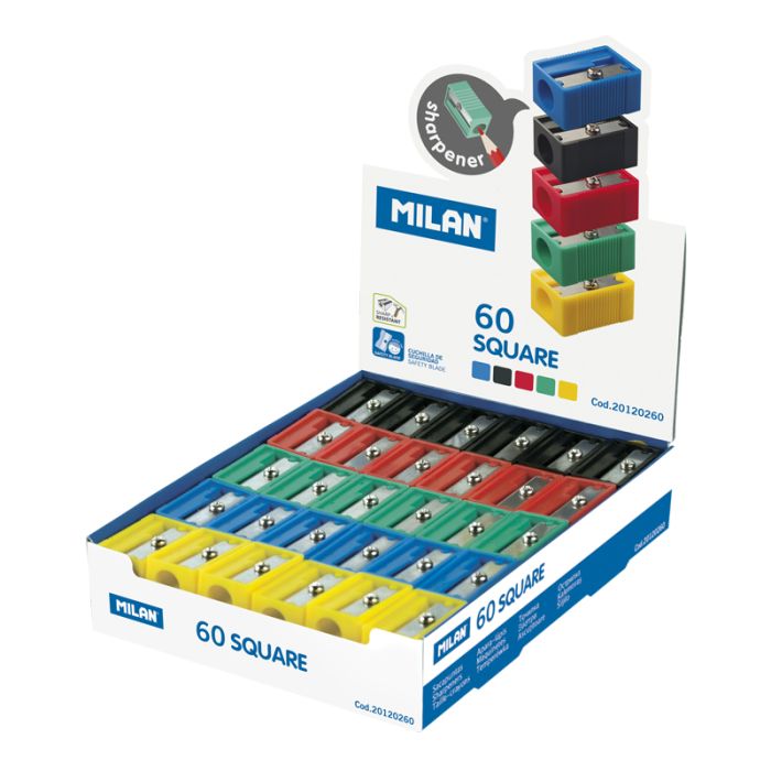 Pencil sharpener store for square pencils