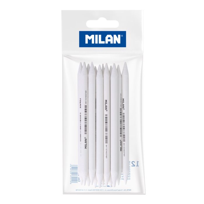 Milan 7802 Pack de 5 Fusains Naturels 6-8 mm