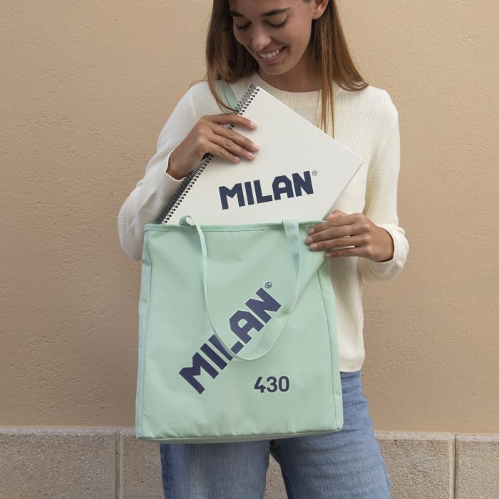 Bolso shopper verde outlet