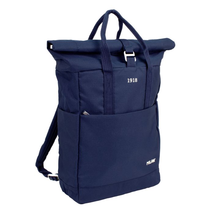 Sac isotherme gris avec sangle bleue 5,7 L