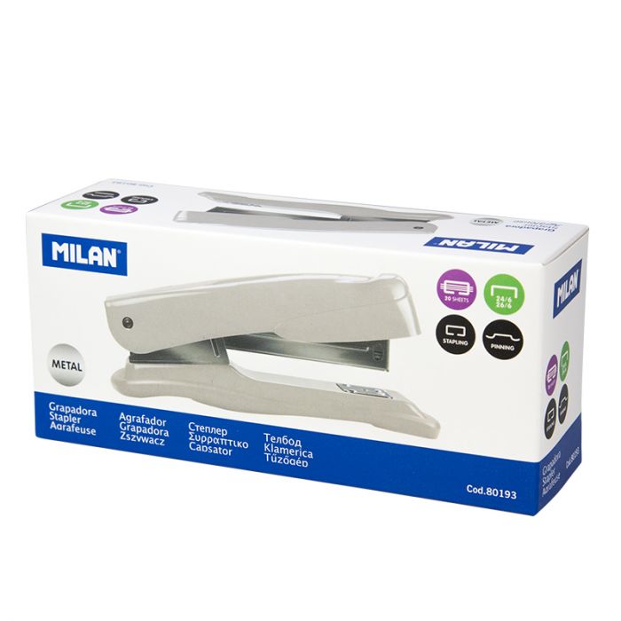 1 x 8.5 x 9.35 inches Stapler Grey Compact and Powerful 