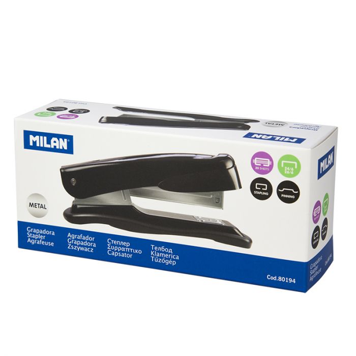 Desktop Standard Stapler, 10 Sheet Capacity, Use 26\/6 Mm Staples, Black  Gift