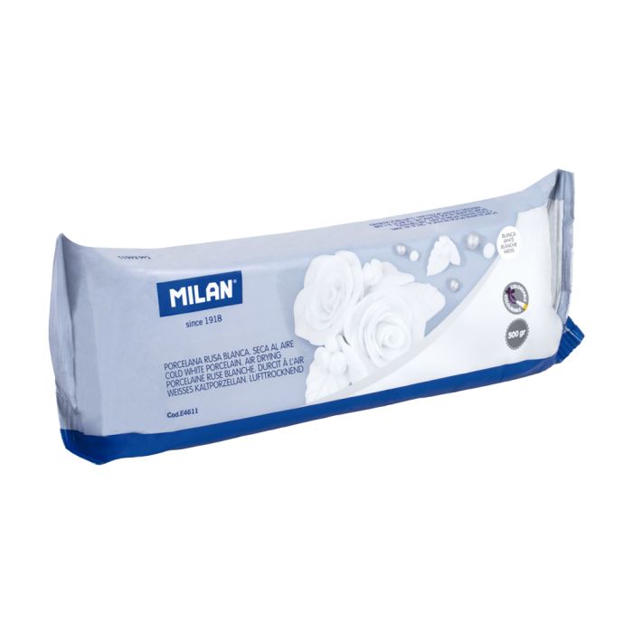 Porcelana rusa blanca 500 g (seca al aire) • MILAN