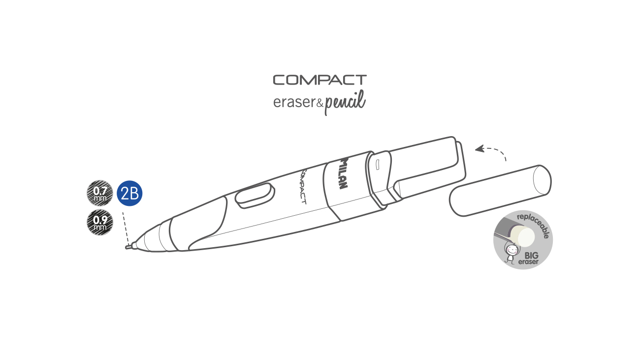eraser&pencil COMPACT parts